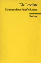 � Universal-Bibliothek Nr. 8900, Verlag Philipp Reclam, Stuttgart, 2002